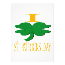 I Love St Patricks Day Custom Invites