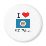 I Love St. Paul Minnesota Fridge Magnet