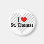 I Love St. Thomas, Canada Refrigerator Magnets