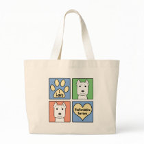 I Love Staffordshire Terriers Canvas Bags