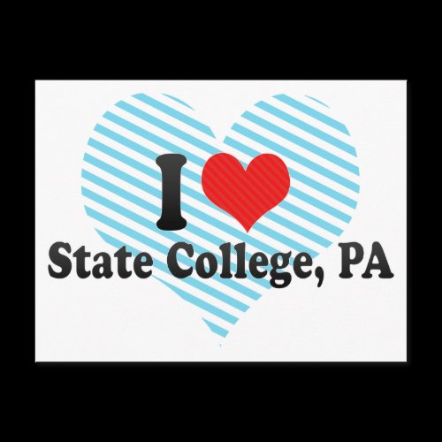 I Love State College, PA Post Card