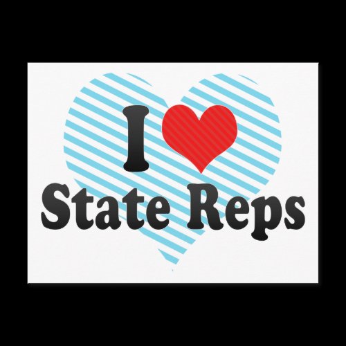 I Love State Reps Post Card