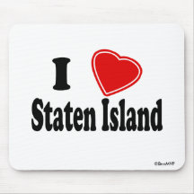 I Love Staten Island Mouse Pads