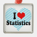 I Love Statistics Christmas Tree Ornaments