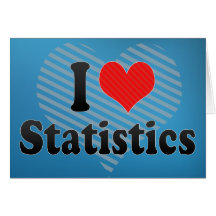 I Love Statistics Greeting Cards