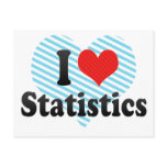 I Love Statistics postcards