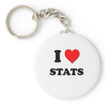 I love Stats Keychains