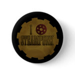 I Love Steampunk Pinback Button