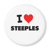 I love Steeples Fridge Magnets