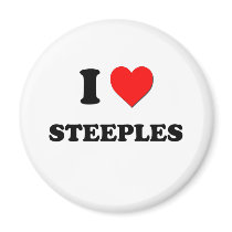I love Steeples Fridge Magnets