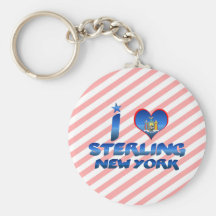 I love Sterling, New York Key Chains