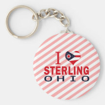 I love Sterling, Ohio Keychains