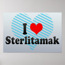 I Love Sterlitamak, Russia Posters