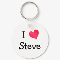 I Love Steve keychains by definingyou I Love Steve keychains