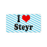 I Love Steyr, Austria. Ich Liebe Steyr, Austria labels