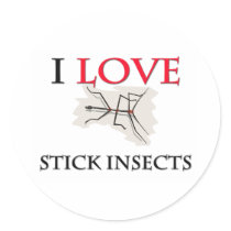 I Love Stick Insects stickers by tshirtshirts I Love Stick Insects stickers