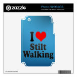 I love Stilt Walking Decal For iPhone 3