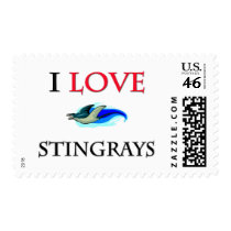 I Love Stingrays Stamps