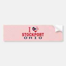 I love Stockport, Ohio Bumper Sticker
