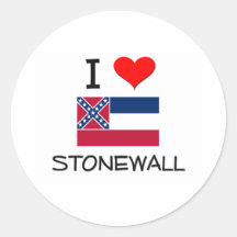 I Love Stonewall Mississippi Sticker