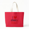 I Love Storytime T-Shirts & Gifts bag