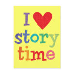 I Love Storytime T-Shirts & Gifts postcards