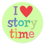 I Love Storytime T-Shirts & Gifts stickers