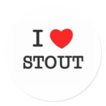 I Love Stout stickers