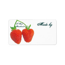 I Love Strawberries Label