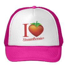 I Love Strawberry Hats