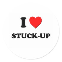 I love Stuck-Up Sticker