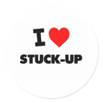 I love Stuck-Up Sticker