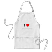 I Love STUDENT DEVELOPMENT aprons by ilovemyshirt I Love STUDENT DEVELOPMENT aprons