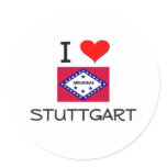 I Love STUTTGART Arkansas Stickers