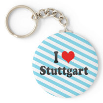 I Love Stuttgart, Germany Key Chains