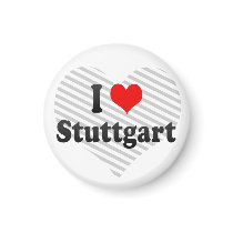 I Love Stuttgart, Germany Magnet
