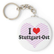 I Love Stuttgart-Ost, Germany Key Chains