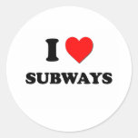 I love Subways Stickers