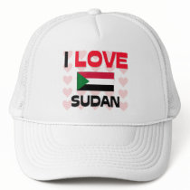 I Love Sudan hats