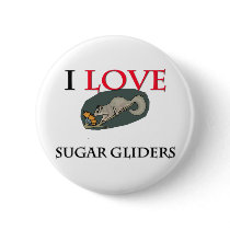 I Love Sugar Gliders buttons