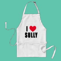 I Love Sully I HEART Sully aprons