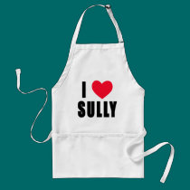 I Love Sully I HEART Sully aprons