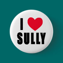 I Love Sully I HEART Sully buttons