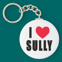 I Love Sully I HEART Sully keychains