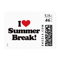 I Love Summer Break! postage by visualnewbie I Love Summer Break! postage
