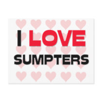 I LOVE SUMPTERS postcards by professions I LOVE SUMPTERS postcards