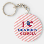 I Love Sunbury, Georgia Keychain