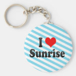 I Love Sunrise, United States Key Chains