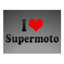 I love Supermoto Postcard