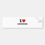I love Superpowers Bumper Sticker